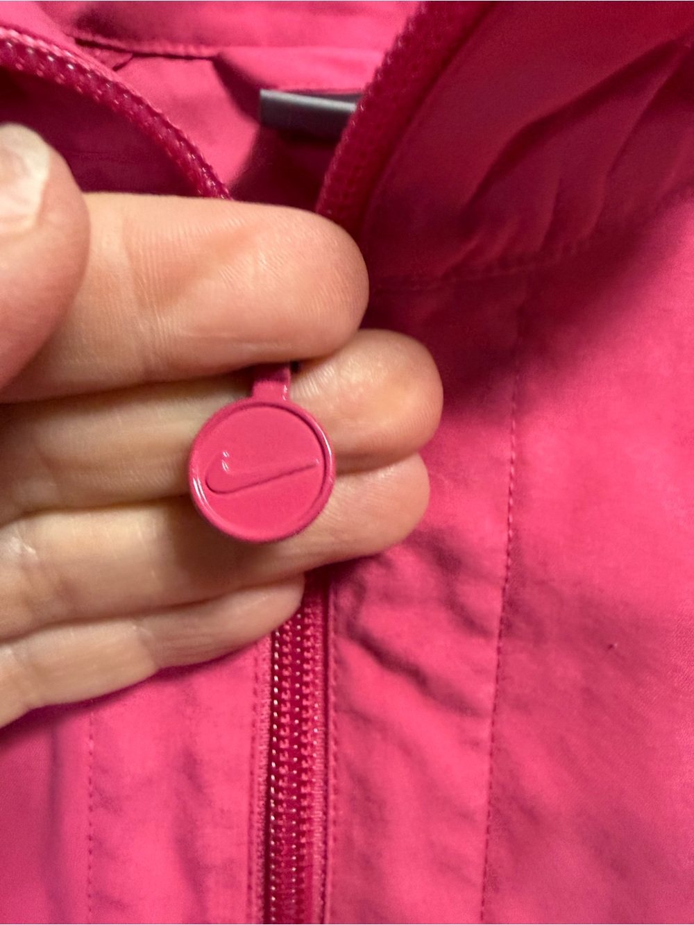 Nike Pink Lightweight Full Zip Running Jacket Size M - Picture 5 of 9